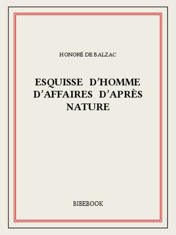 Esquisse d’homme d’affaires d’après nature