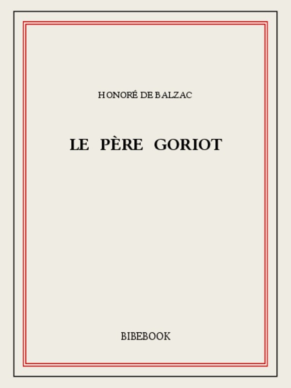 Le père Goriot