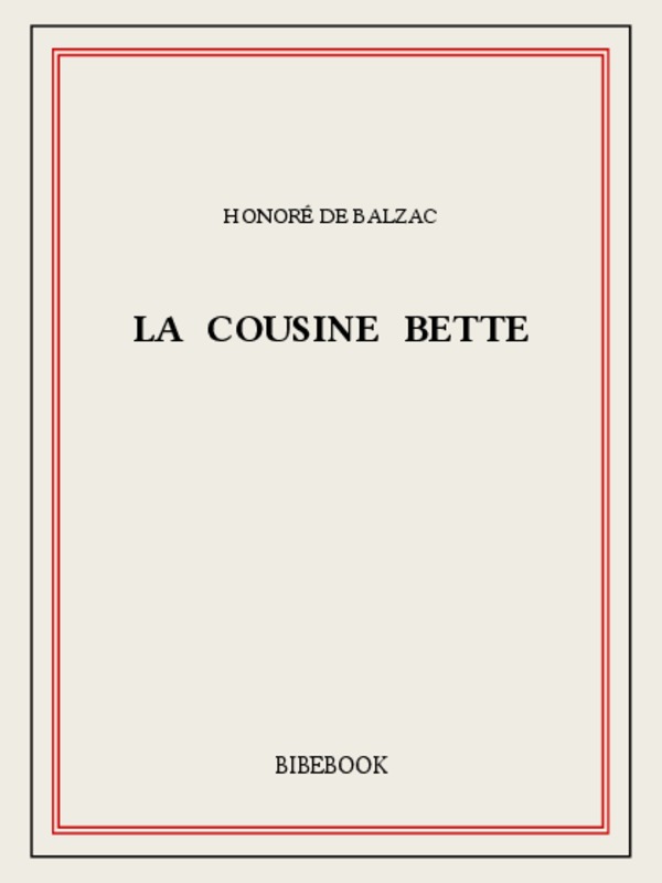 La cousine Bette
