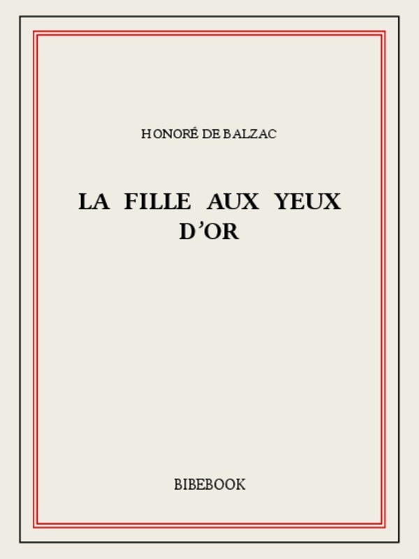 La fille aux yeux d’or
