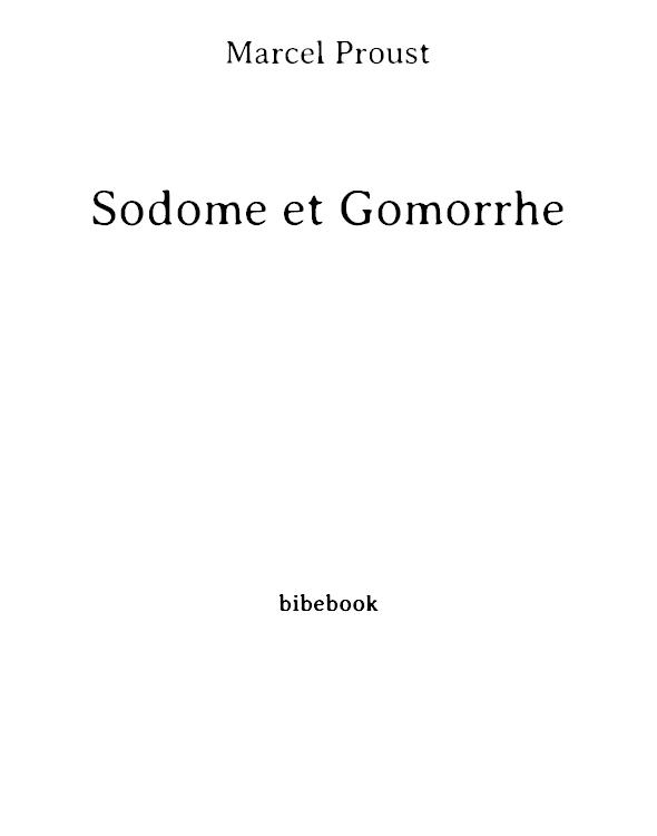 Sodome et Gomorrhe