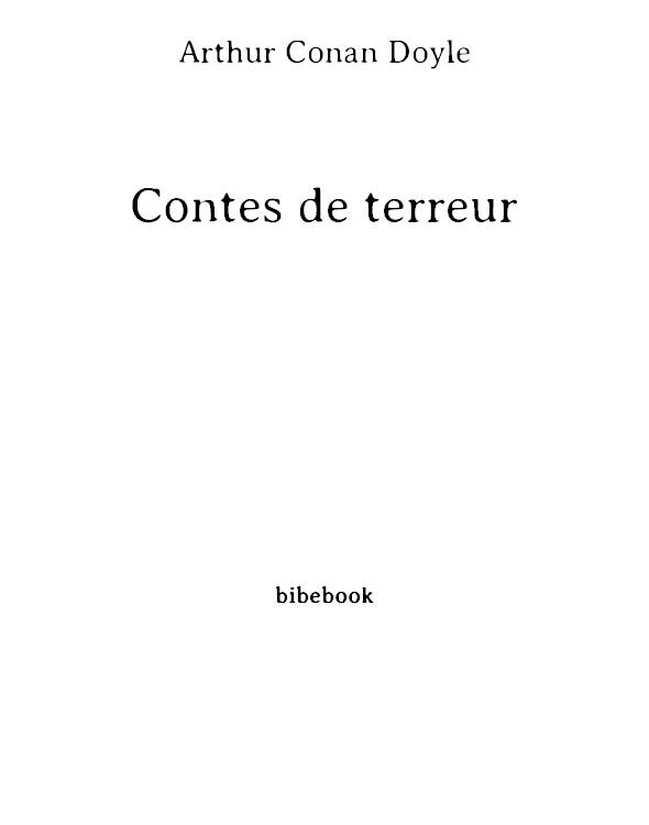 Contes de terreur
