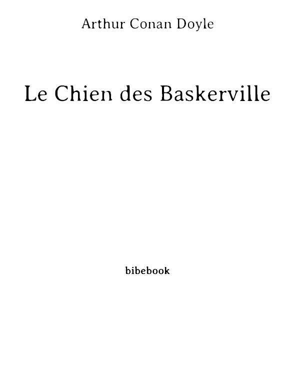 Le Chien des Baskerville