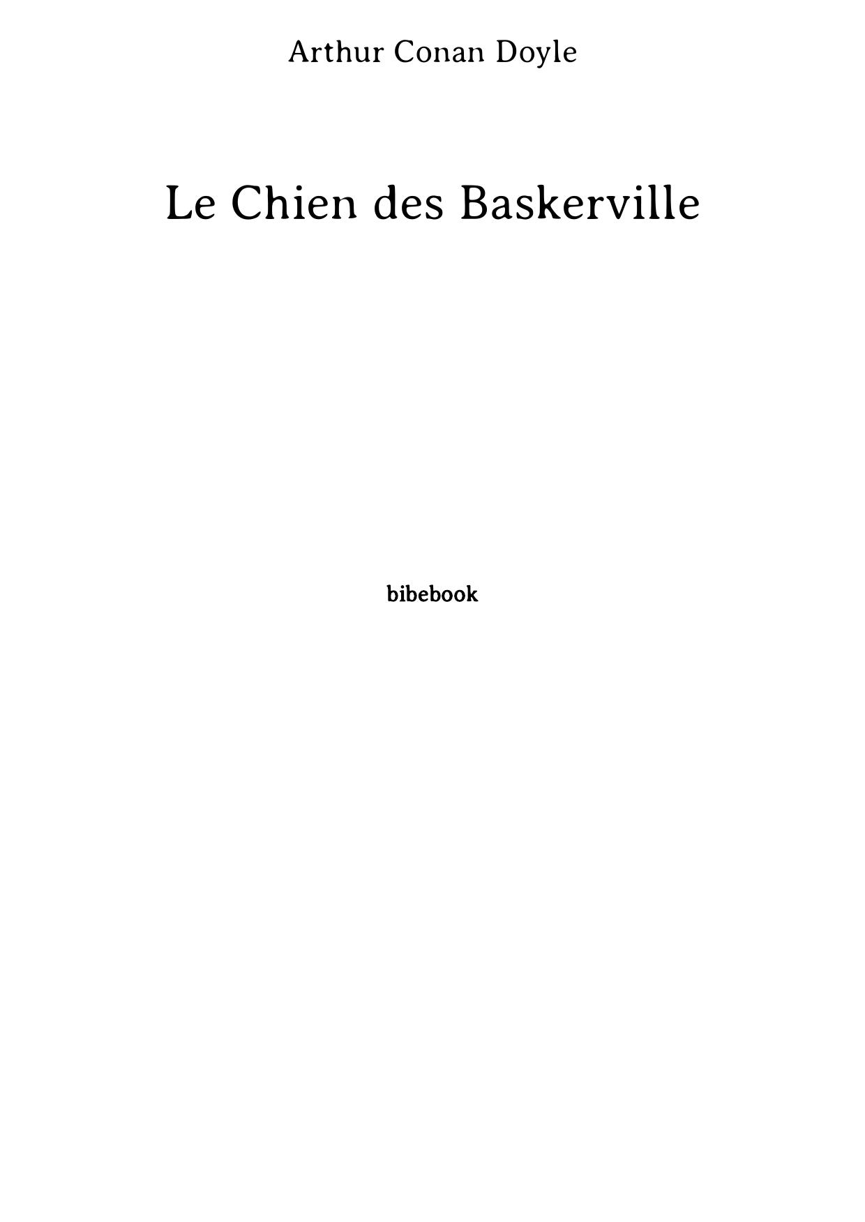Le Chien des Baskerville