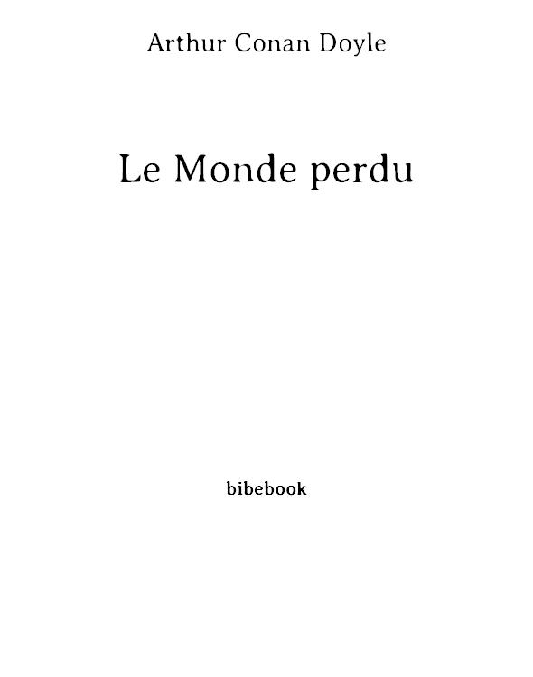 Le Monde perdu